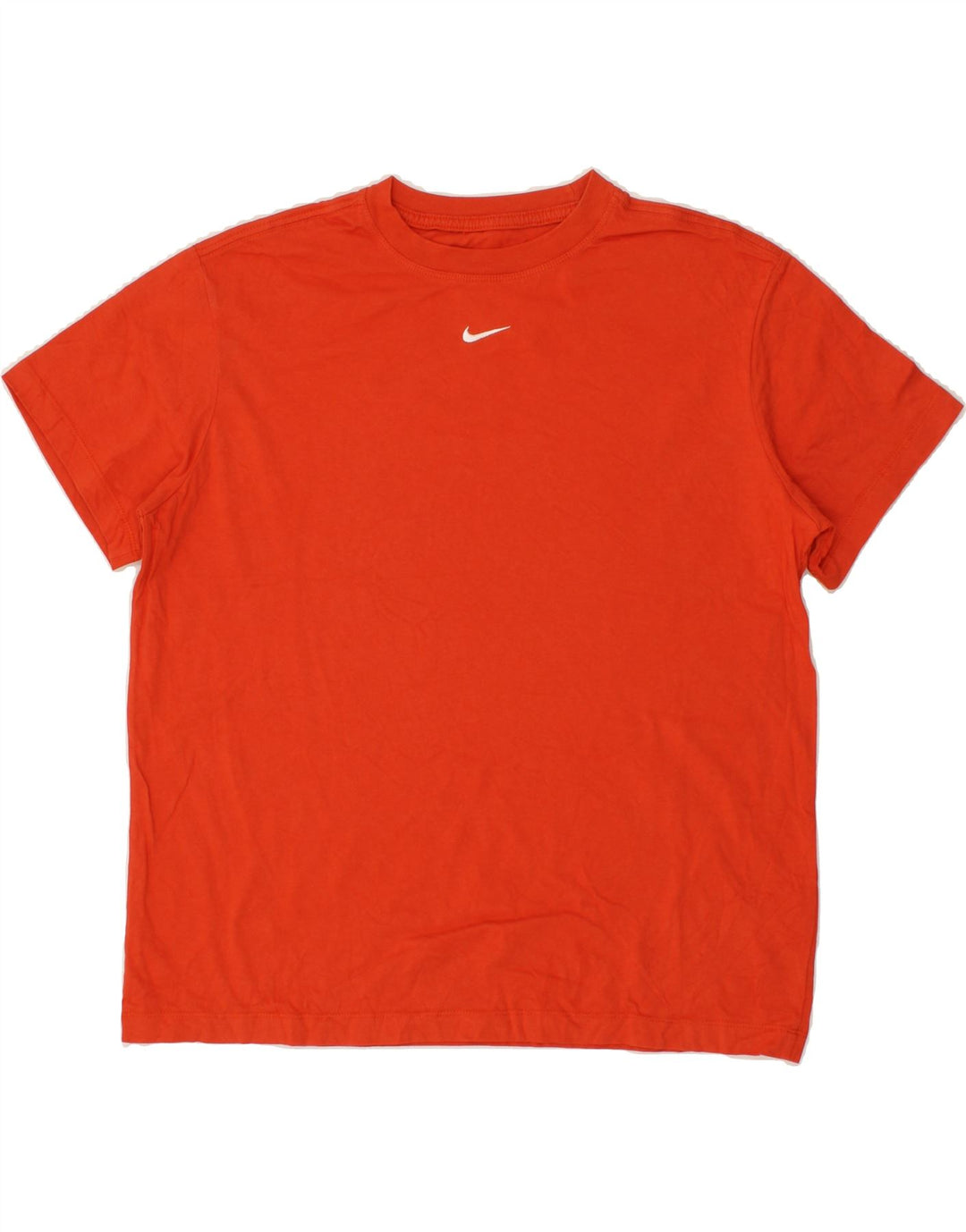 NIKE Herre Loose Fit T-Shirt Top Lille Rød Bomuld