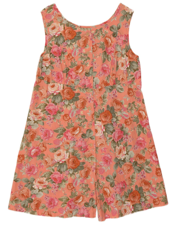 Vintage Dame Sundress UK 12 Medium Pink Floral Bohemian