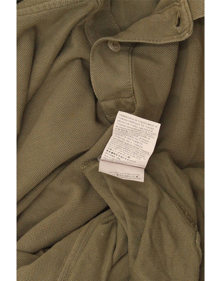 Benetton herre poloshirt XL Khaki Bomuld