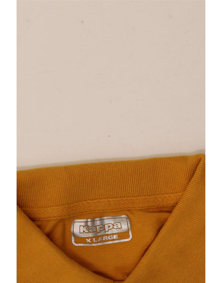Kappa herre poloshirt XL gul