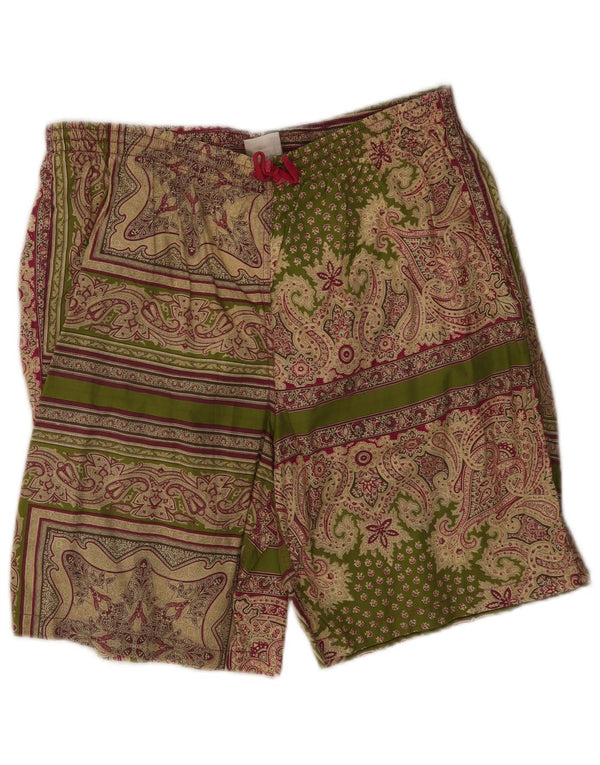 Allen Cox Badeshorts til mænd 2XL Grøn Paisley Bomuld