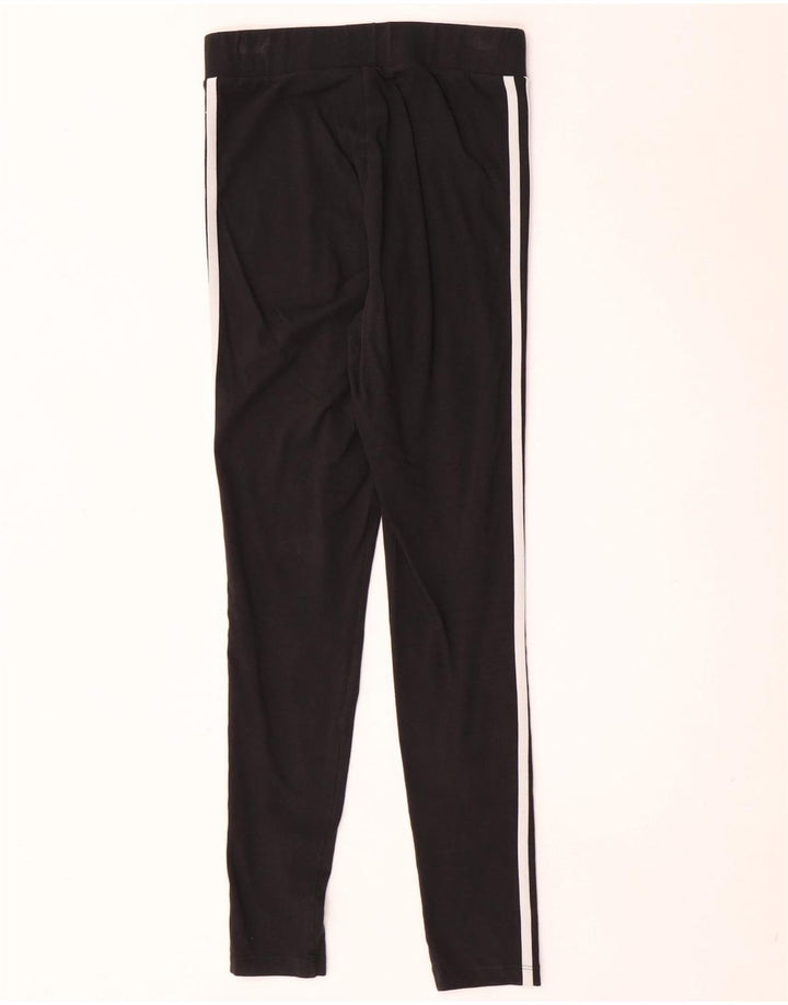 Adidas Dame Leggings UK 10 Small Black Bomuld