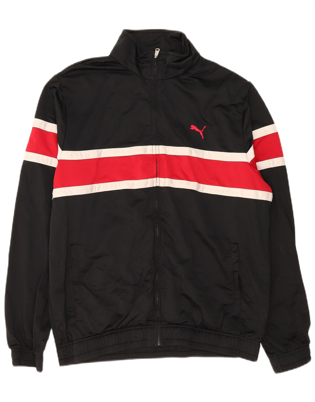 PUMA Træningsdragt til mænd Topjakke Stor sort Colourblock Polyester