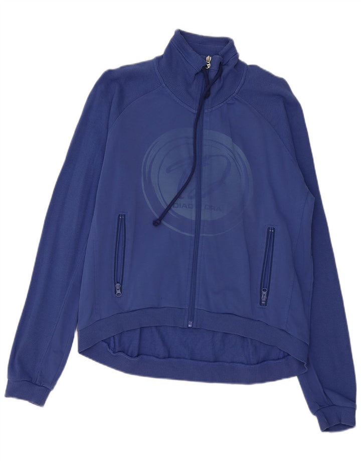 DIADORA Grafisk træningsdragt topjakke til kvinder UK 12 Medium Blue