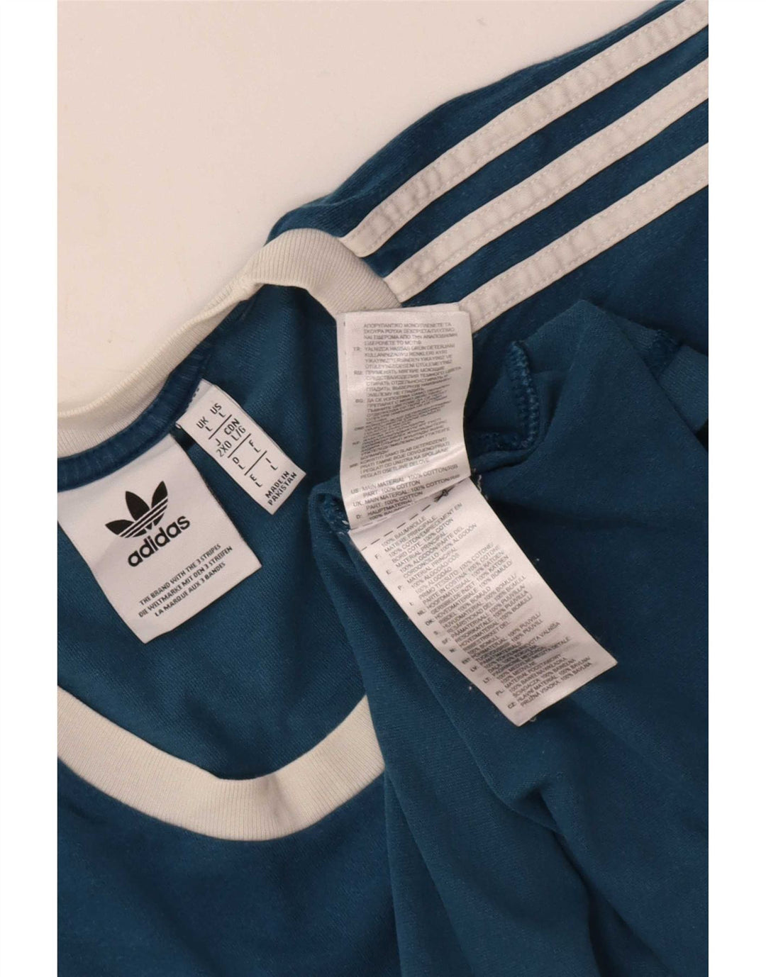 Adidas Herre T-Shirt Top Stor Blå Bomuld