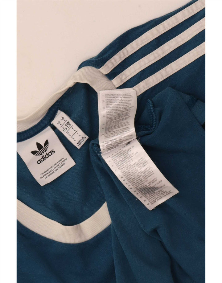 Adidas Herre T-Shirt Top Stor Blå Bomuld