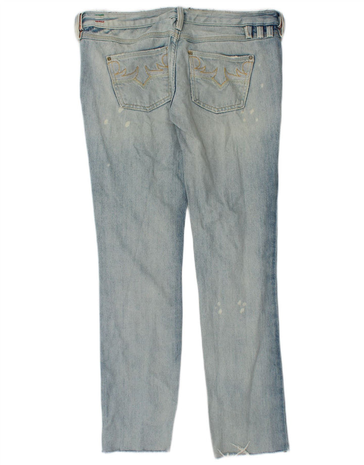 DIESEL Womens Straight Jeans W29 L28 Blue Cotton