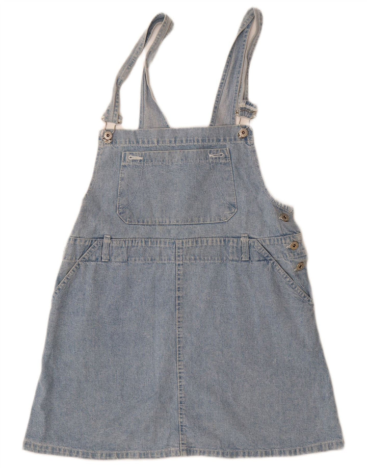 VINTAGE Pige Dungaree denimnederdel 15-16 år W34 Blå