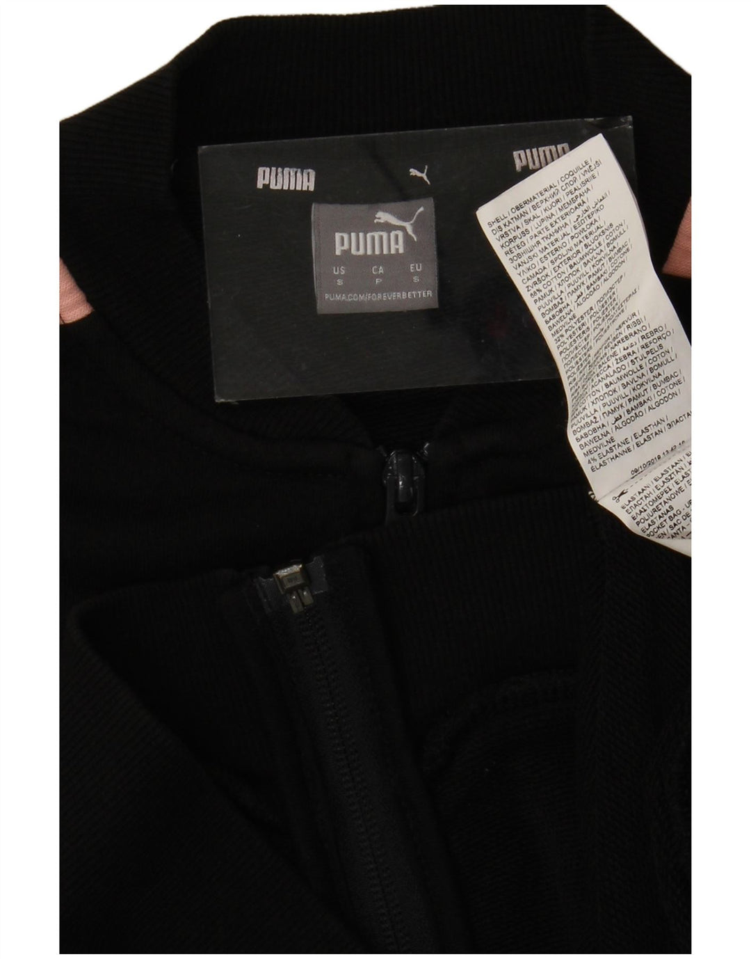 Puma Grafisk træningsdragt topjakke til kvinder UK 10 Small Black Colourblock