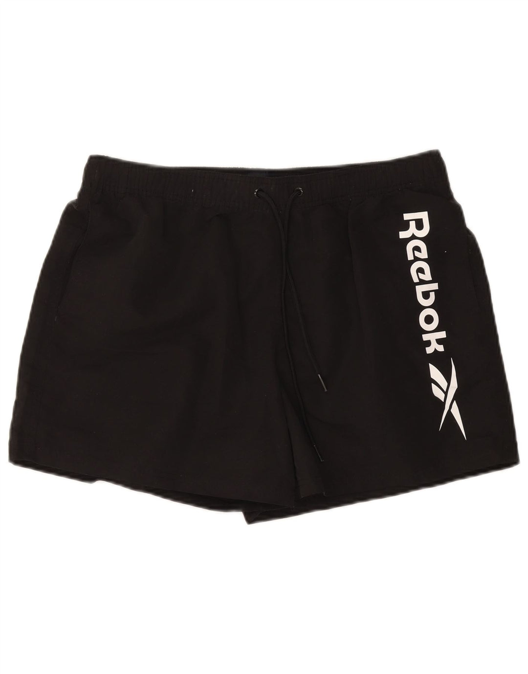 Reebok Herre grafiske sportsshorts store sorte polyester