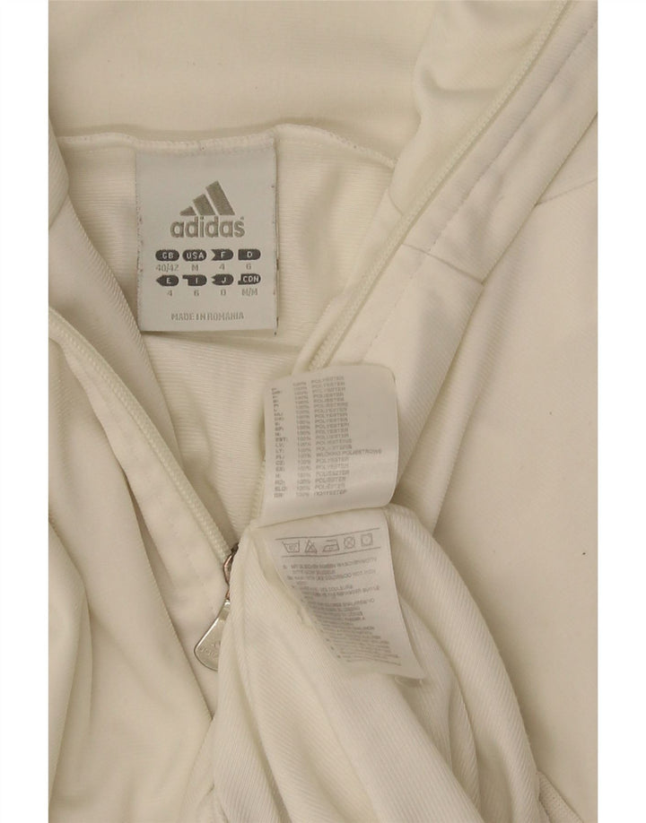 Adidas Træningsdragt til mænd Topjakke UK 40/42 Medium White Polyester