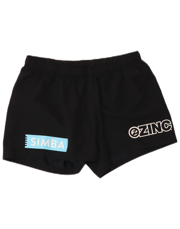 Nike grafiske sportsshorts til kvinder UK 16 Large Black Polyester