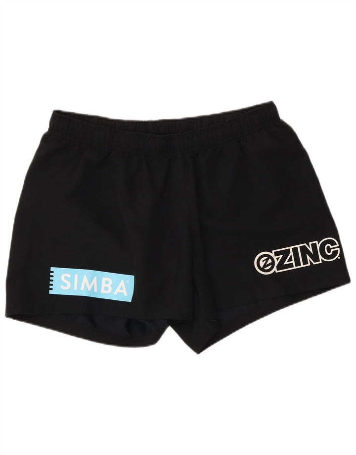 Nike grafiske sportsshorts til kvinder UK 16 Large Black Polyester