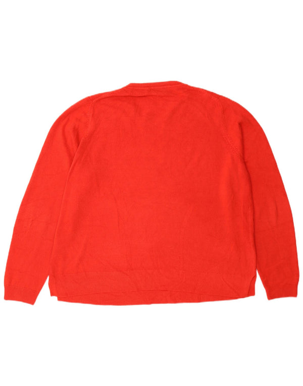 Marks & Spencer Dame sweater med rund hals DK 18 XL Rød Akryl
