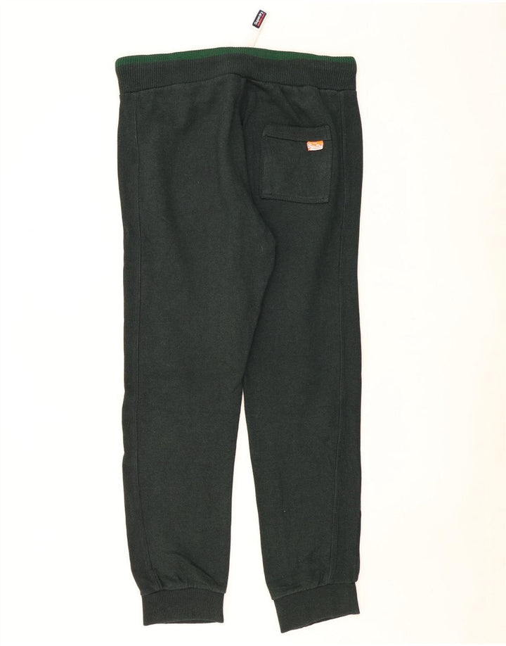 SUPERDRY Herre Slim Fit træningsdragt Bukser Joggers Large Khaki Bomuld