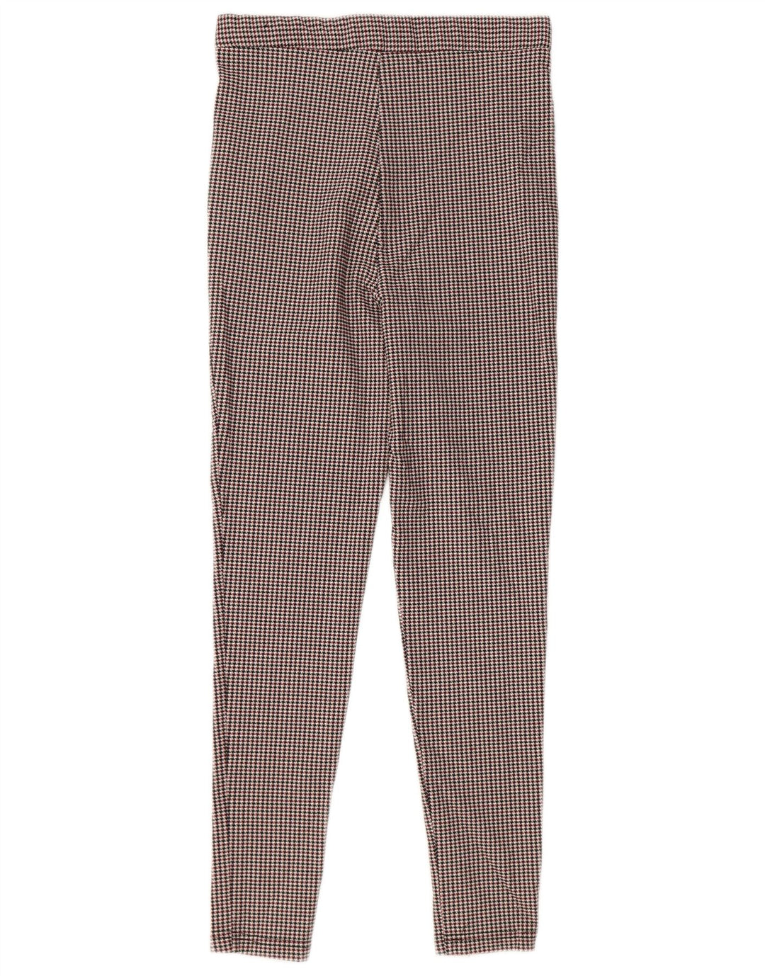 Zara skinny bukser til kvinder Medium rød Houndstooth polyester