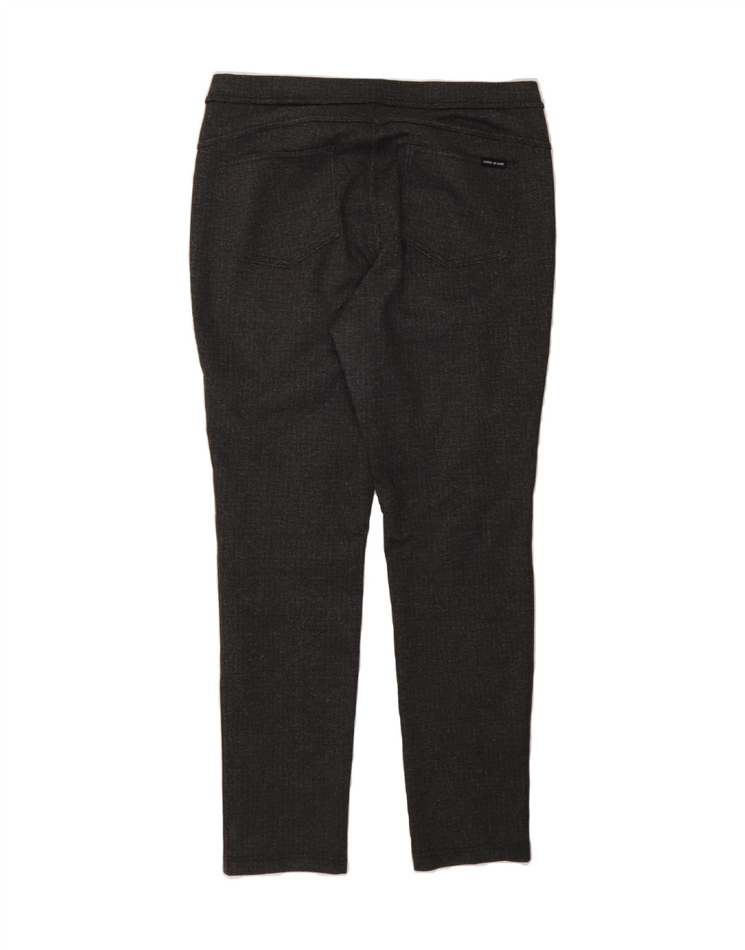 DKNY Womens Skinny Casual Trousers Large W34 L28 Grey Polyester Vintage Dkny and Second-Hand Dkny from Messina Hembry 