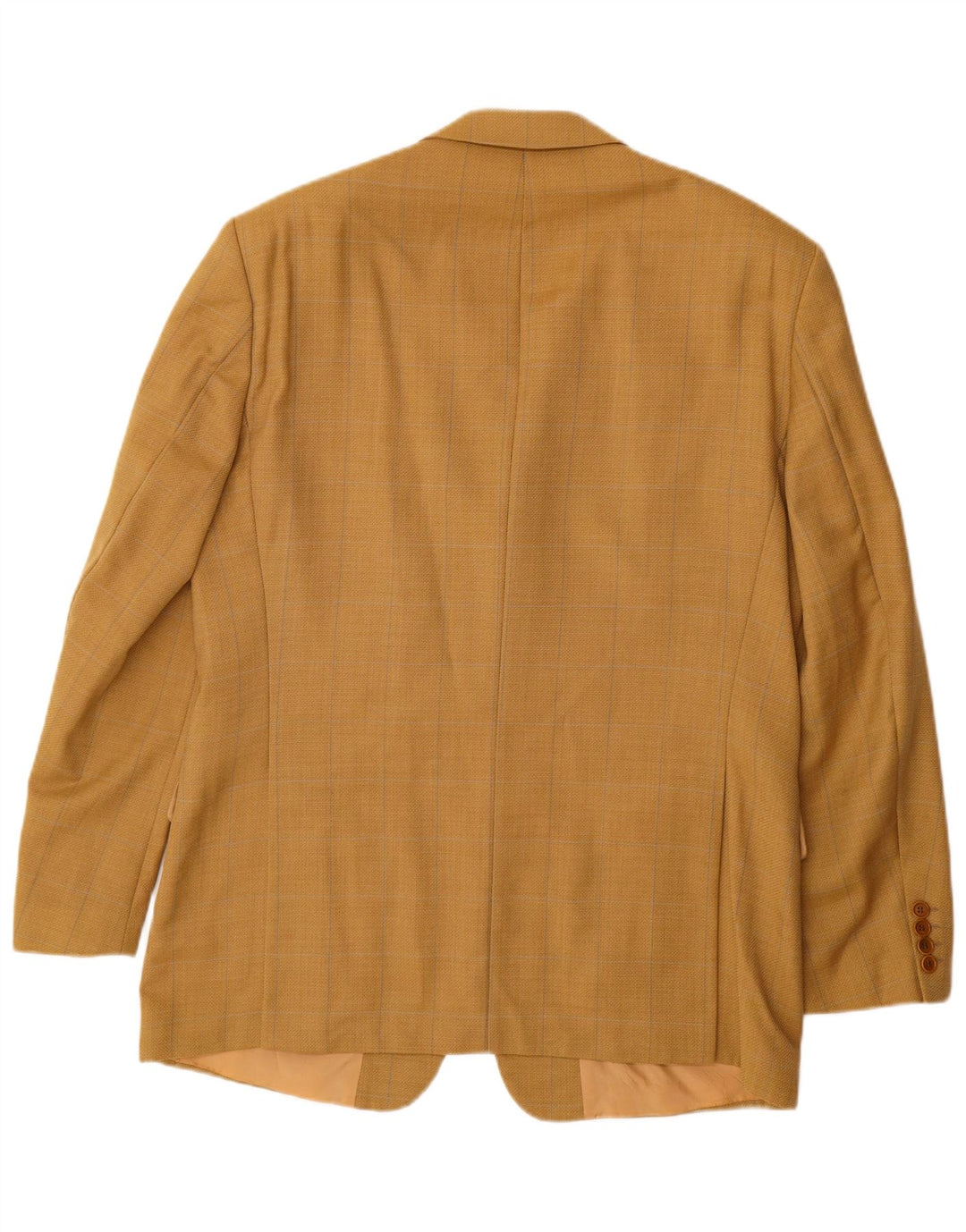 HUGO BOSS Herre 3-knaps blazerjakke IT 52 XL Gul Ternet Ny Uld