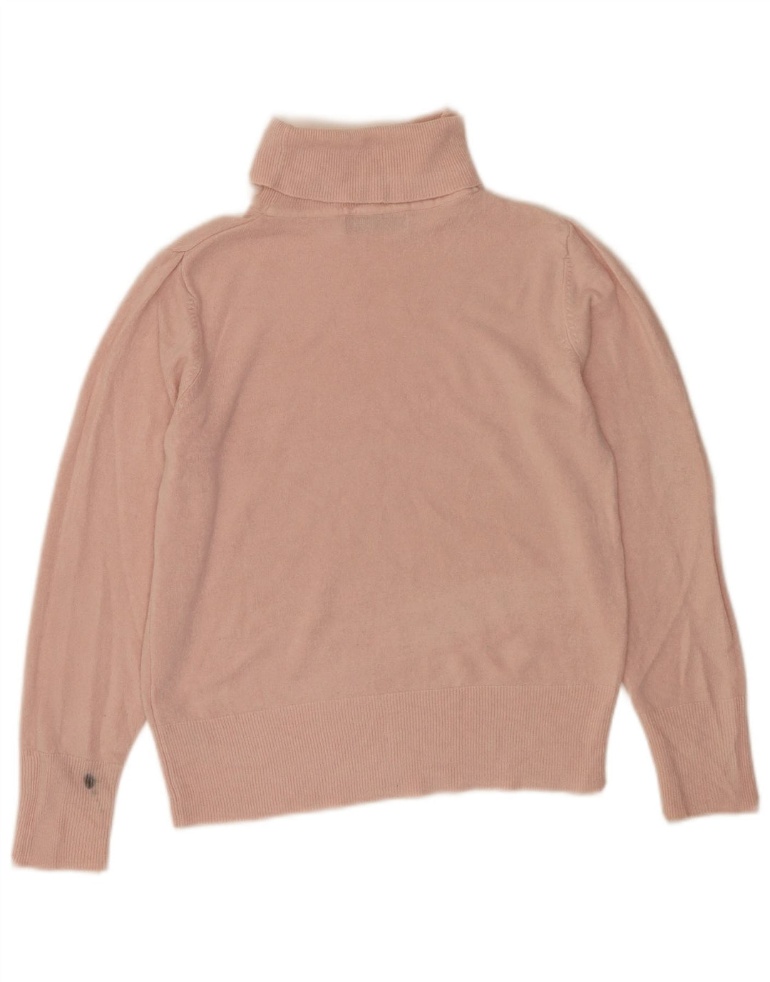 Marks & Spencer Dame Rullehals Sweater UK 12 Medium Pink Akryl