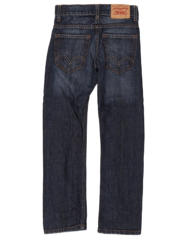 Levi's Boys Straight Jeans 7-8 år W24 L25 Marineblå Bomuld