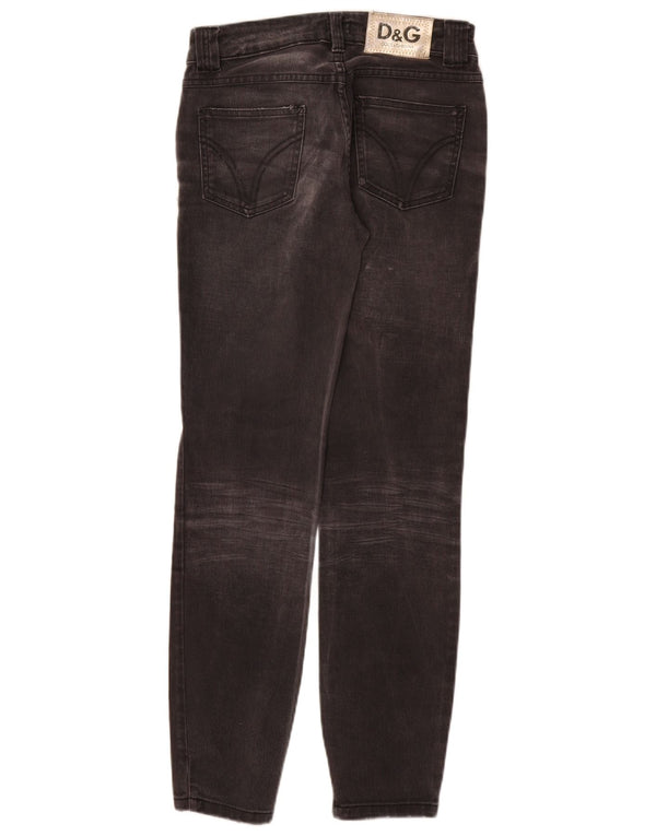 Dolce & Gabbana Dame Skinny Jeans W26 L31 Grå Bomuld