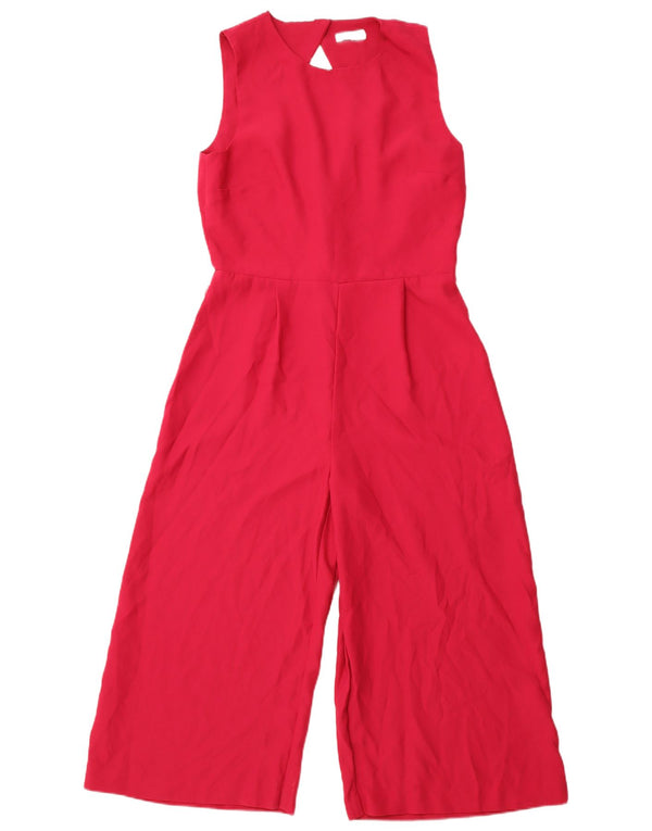 WAREHOUSE Dame ærmeløs Jumpsuit UK 14 Medium Pink Polyester