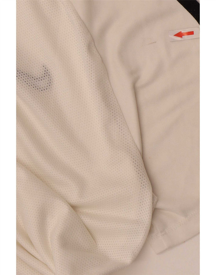 Nike Herre Dri Fit T-shirt Top Stor hvid Colourblock Polyester