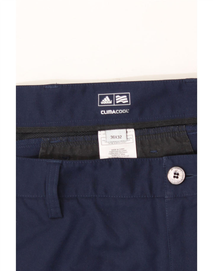 ADIDAS Mens Climacool Straight Chino Trousers W36 L32 Navy Blue Polyester Vintage Adidas and Second-Hand Adidas from Messina Hembry 