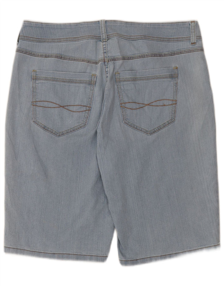 Lee Womens Riders Denim Shorts W34 Large Blue