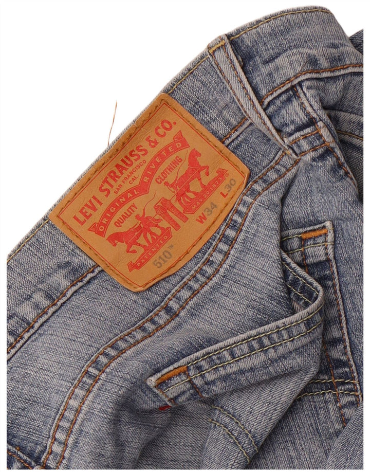 Levi's Mens 510 Skinny Jeans W34 L30 Blå