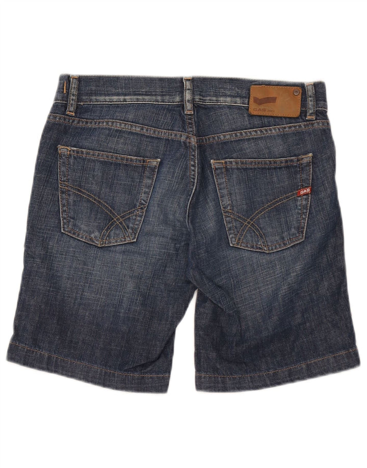 Gas denimshorts til mænd W30 Medium marineblå bomuld
