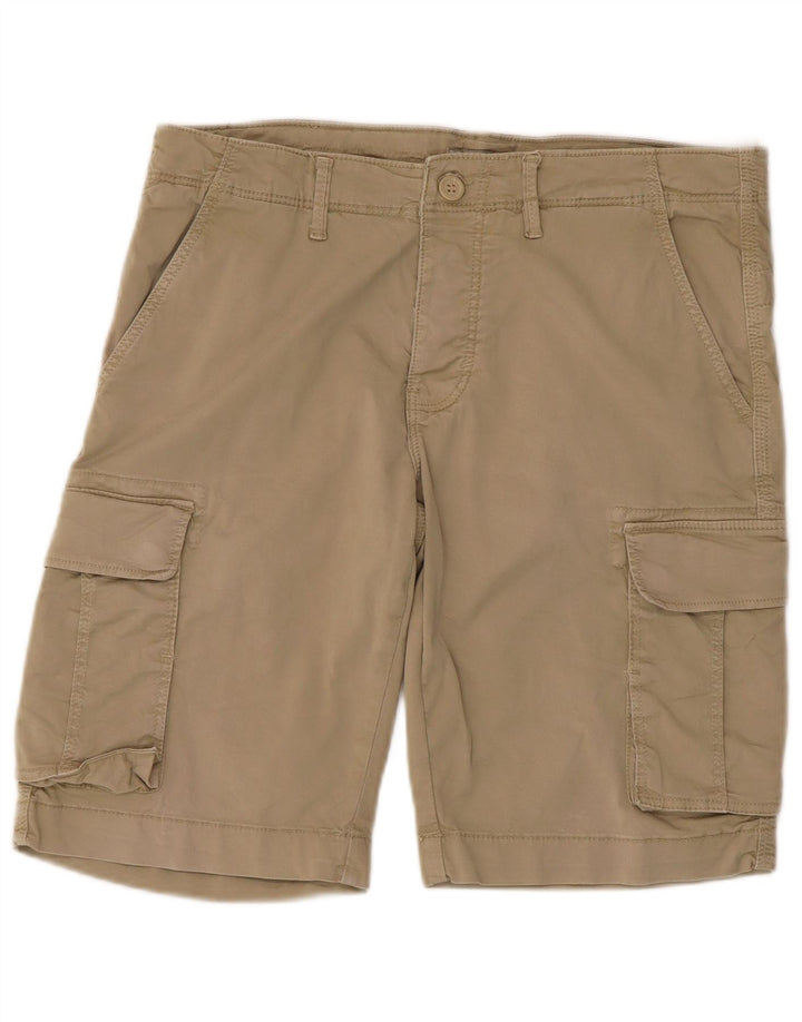 Vintage Herre Cargo Shorts W33 Medium Beige Bomuld