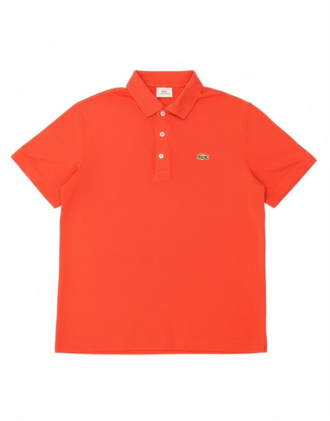 Lacoste herre poloskjorte str. 4 Medium rød bomuld