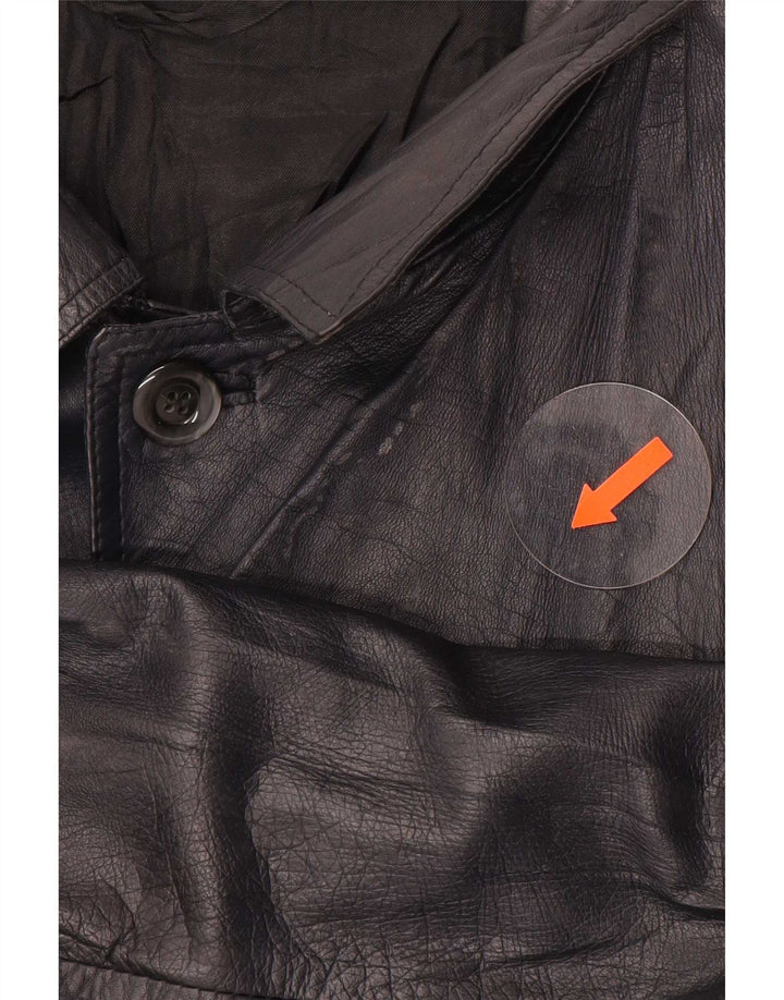 Vintage herre læderjakke UK 38 Medium Black Colourblock