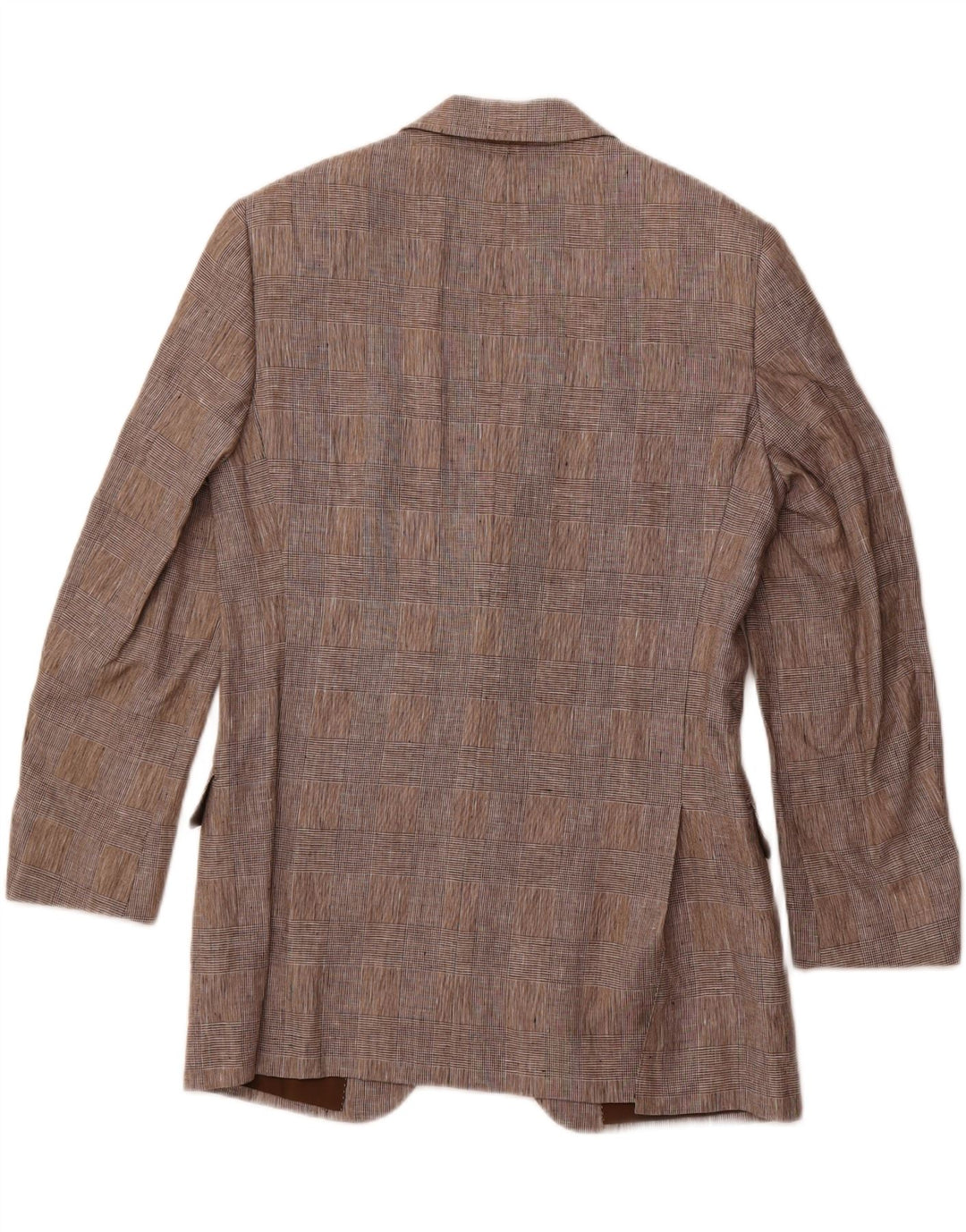 PAL ZILERI Herre 2-knaps blazerjakke IT 48 Mellemgrå ternet linned