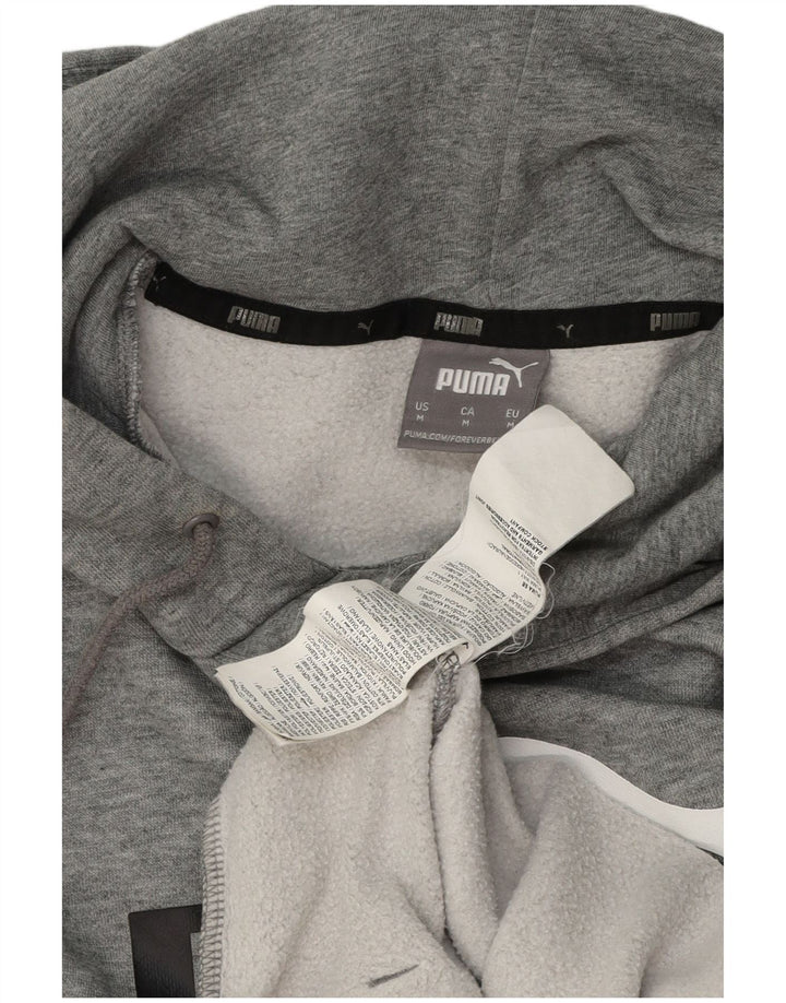 Puma Herre grafisk hættetrøje Jumper Medium Grey Flecked Bomuld