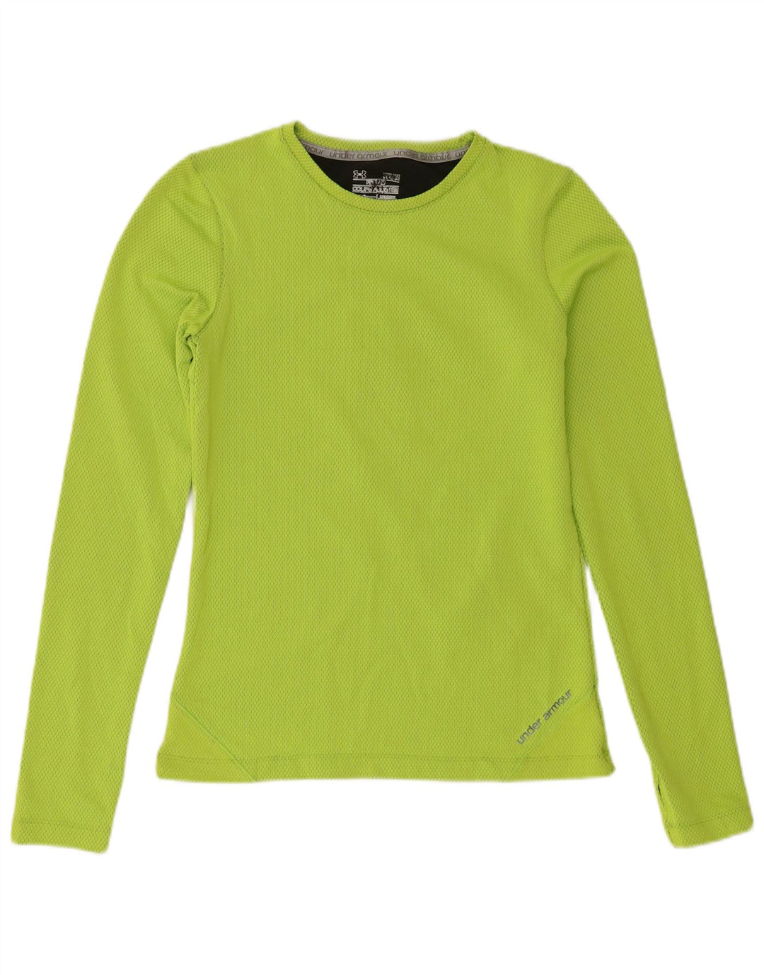 Under Armour Womens Cold Gear Top Langærmet UK 12 Medium Green Polyester