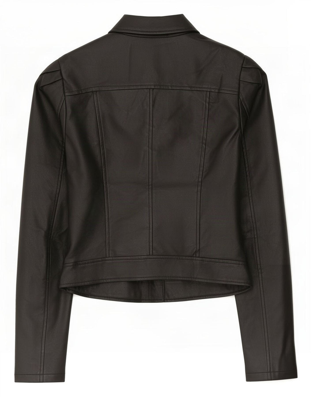 Lipsy Womens Biker-jakke i imiteret læder UK 8 Lille sort polyester