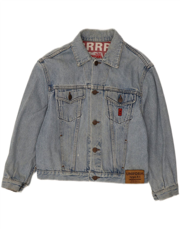 Uniform drenge denimjakke 7-8 år blå bomuld