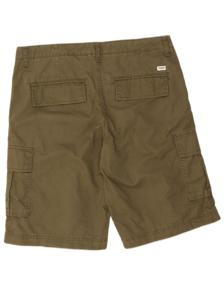 Jack & Jones Herre Cargo Shorts Medium W34 Khaki Bomuld