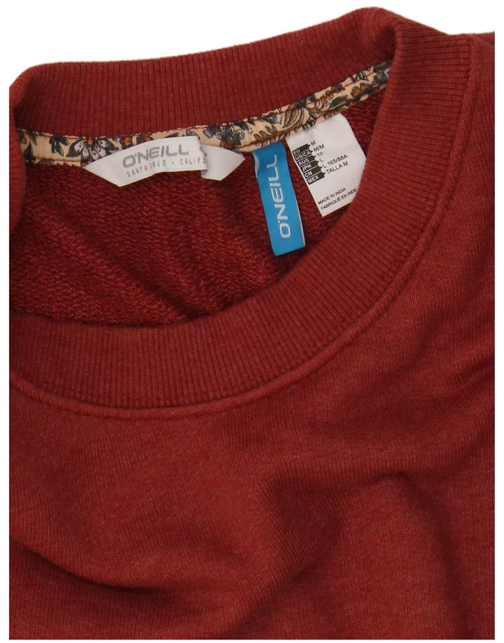O'NEILL Mens Santa Cruz Graphic Sweatshirt Jumper Medium Maroon Cotton
