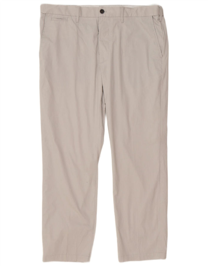 Marks & Spencer Herre Regular Fit Chinobukser W38 L29 Grå Bomuld