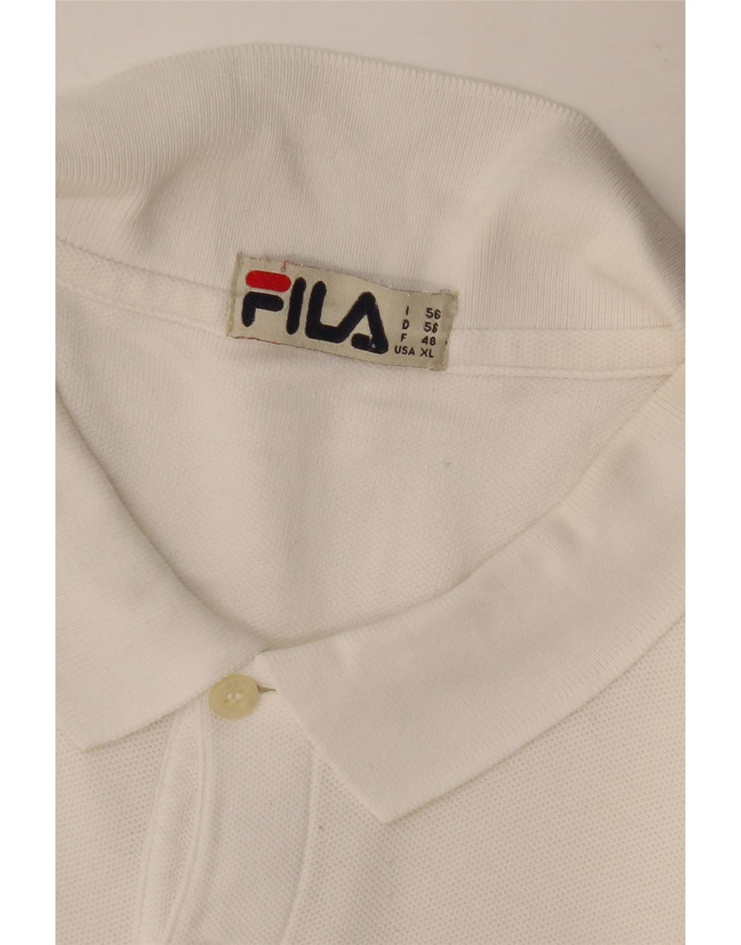 FILA Poloshirt til mænd IT 56 2XL Hvid