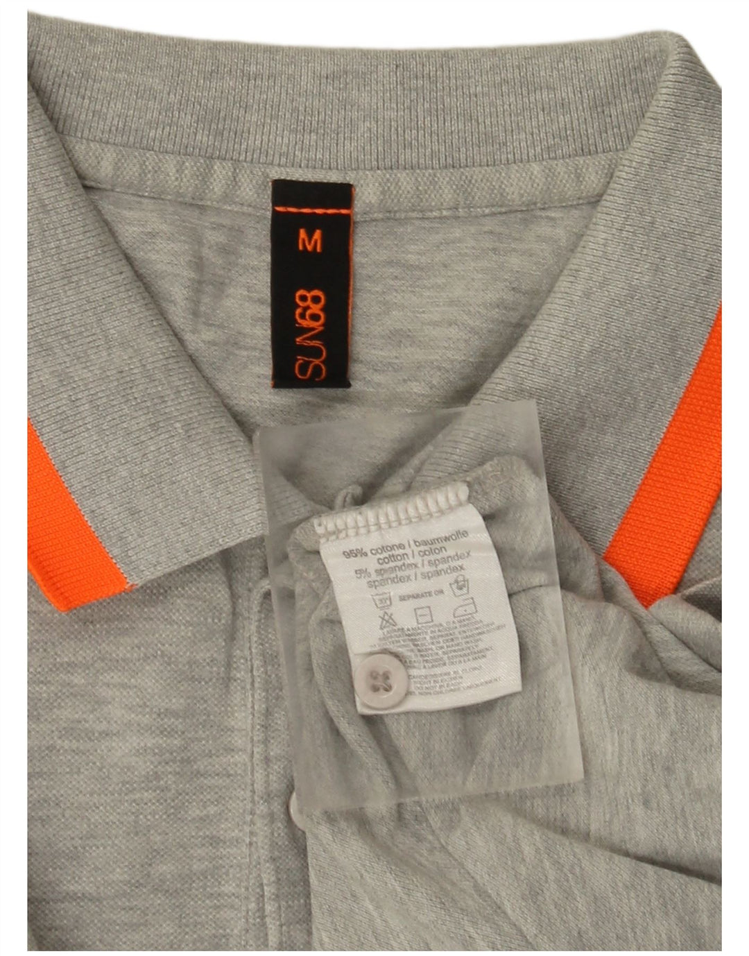Sun68 herre poloshirt mellemgrå bomuld