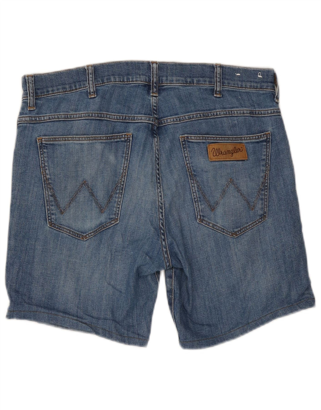 Wrangler Herre Larston Denim Shorts W34 Large Blue Cotton