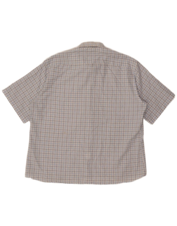 Pierre Cardin Herre kortærmet skjorte str. 43 Large Blue Check