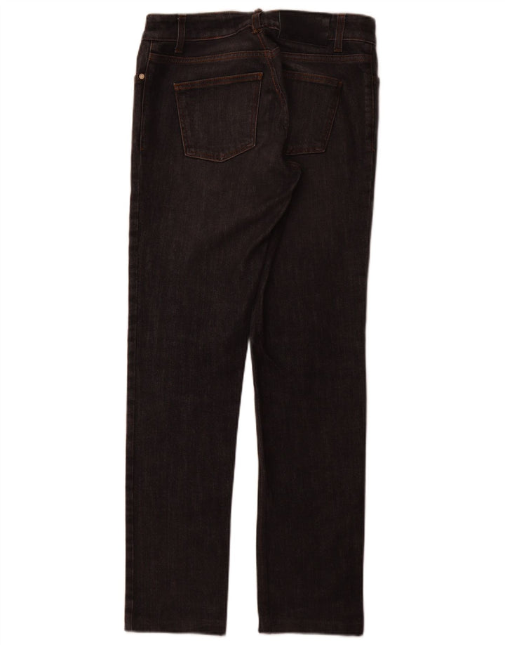 GUCCI Dame Straight Jeans IT 44 Medium W30 L30 Grå Bomuld
