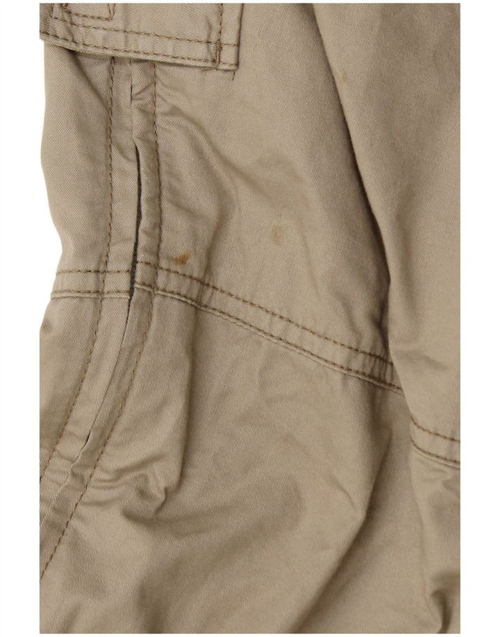 Eddie Bauer Herre Straight Cargo Bukser W33 L32 Beige Bomuld