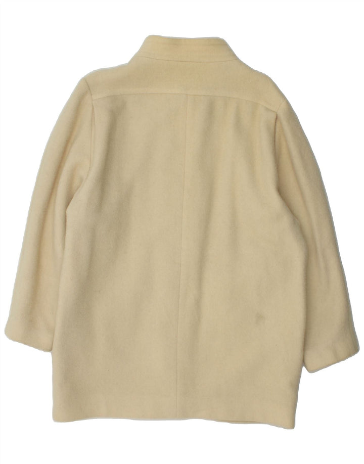 VINTAGE Womens Overcoat UK 14 Large Off White Vintage Vintage and Second-Hand Vintage from Messina Hembry 