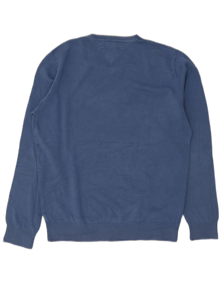 Tommy Hilfiger Herre V-hals sweater Medium Blå Bomuld